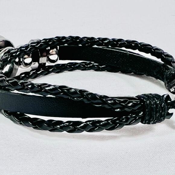 Virgo Zodiac Leather Adjustable Bracelet Unisex Multilayer Horoscope New - Picture 5 of 5